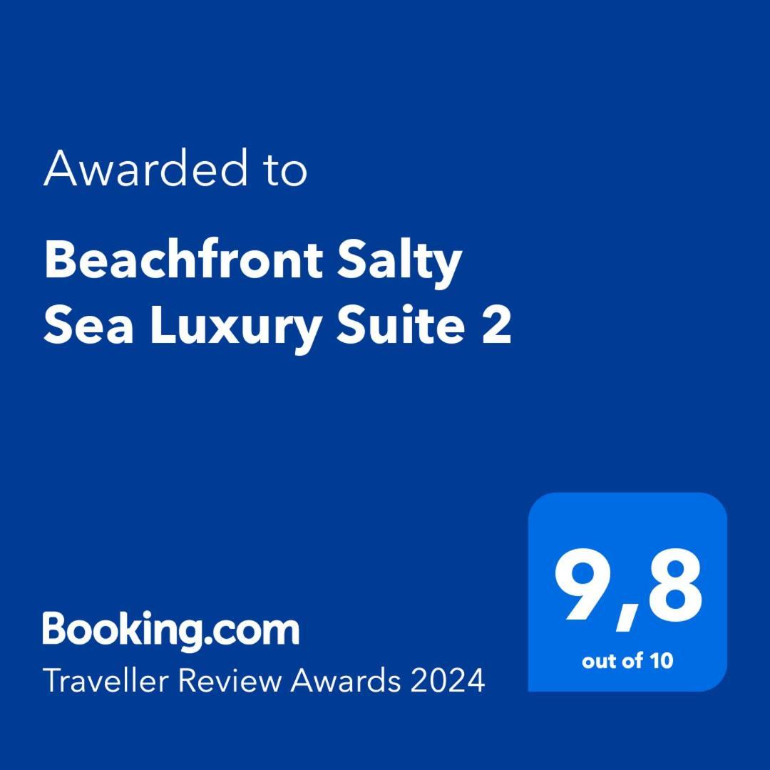Beachfront Salty Sea Luxury Suite 2 圣尼古拉奥斯 外观 照片